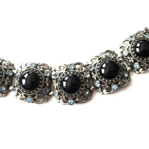 vintage Selro Selini Chunky bracelet rhinestone